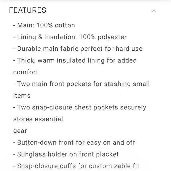 Born Primitive Mens Quilt-lined Timber Jacket in Honey Ginger Orange-Large - Picture 14 of 16